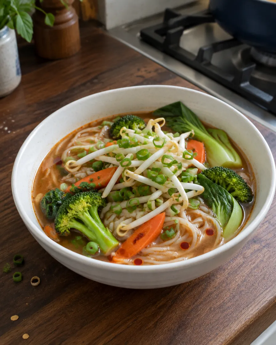 15-Minute Vegetarian Dan Dan Noodle Soup