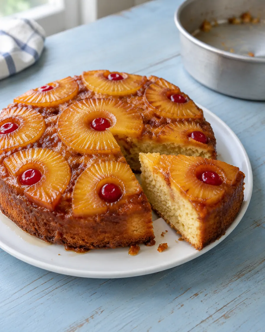 Brown Sugar Pineapple Upside-Down Cake