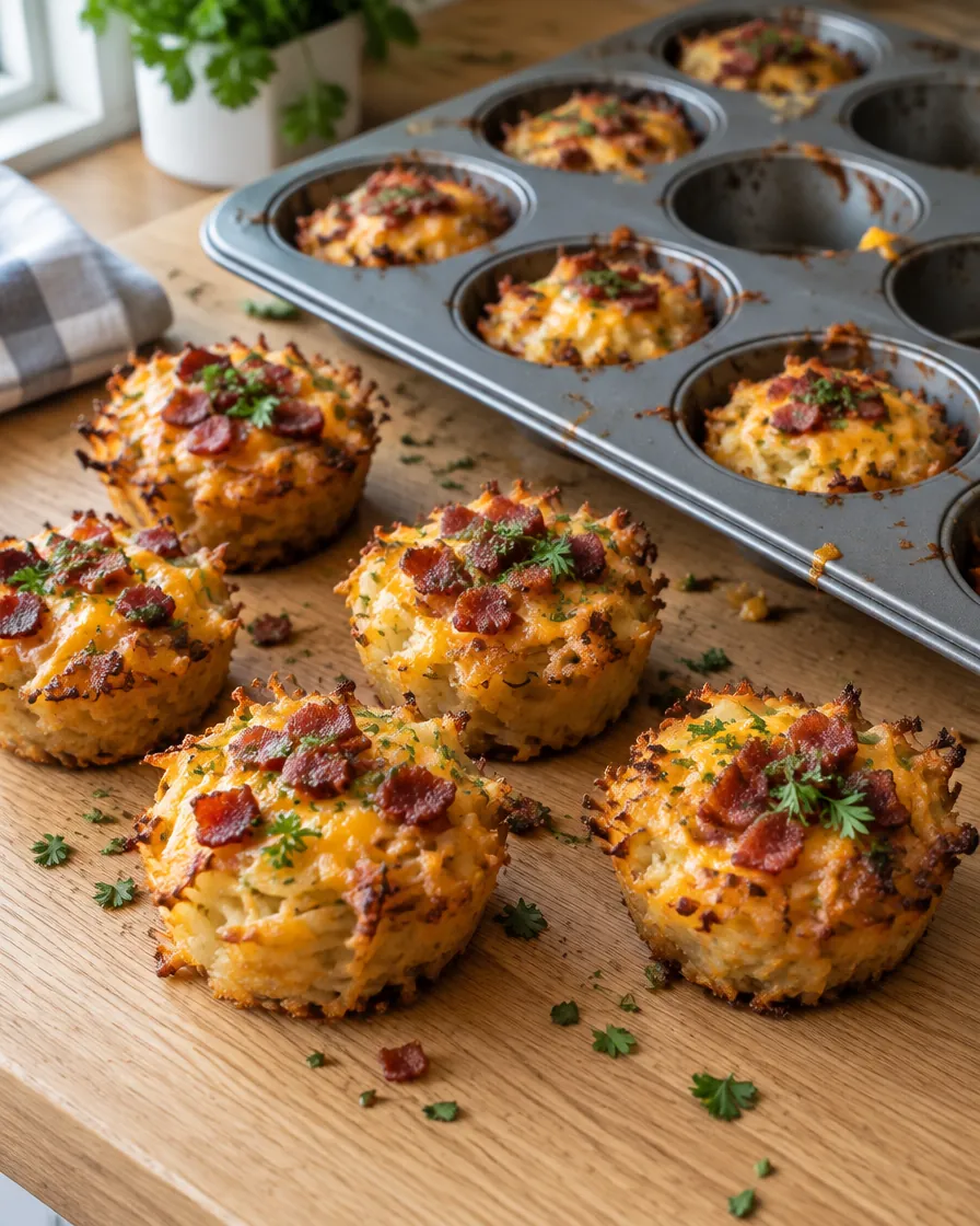 Cheesy Bacon Hash Brown Cups