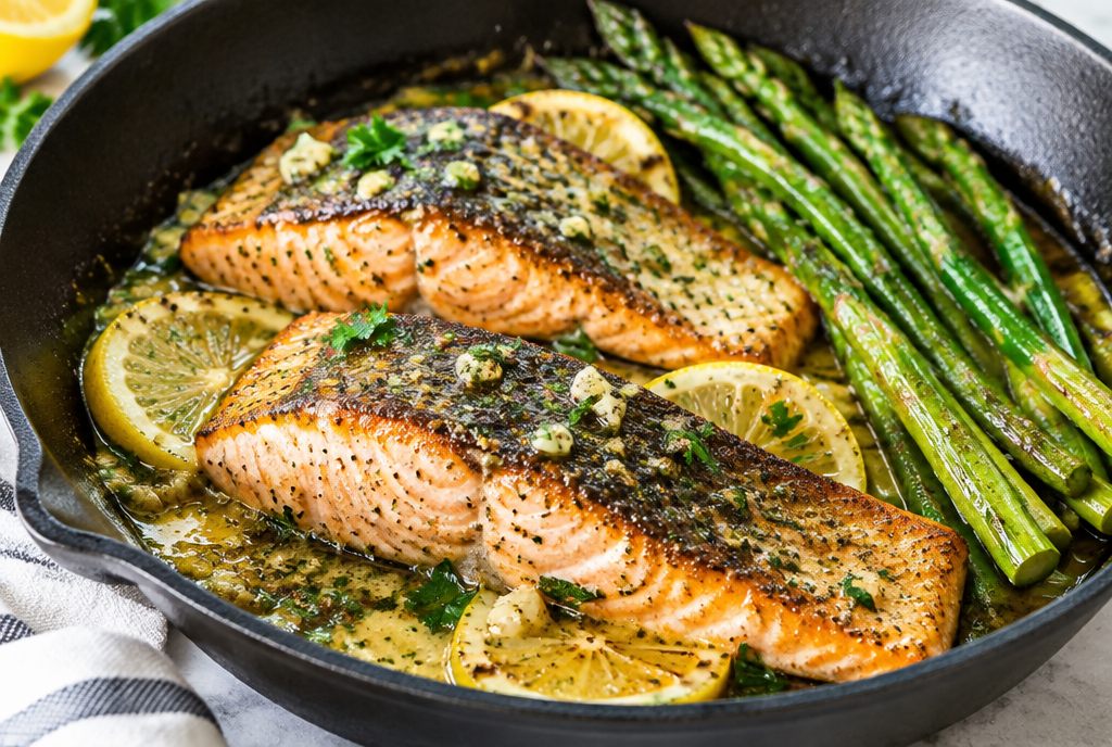Garlic Butter Salmon with Lemon (20-Minute Skillet)