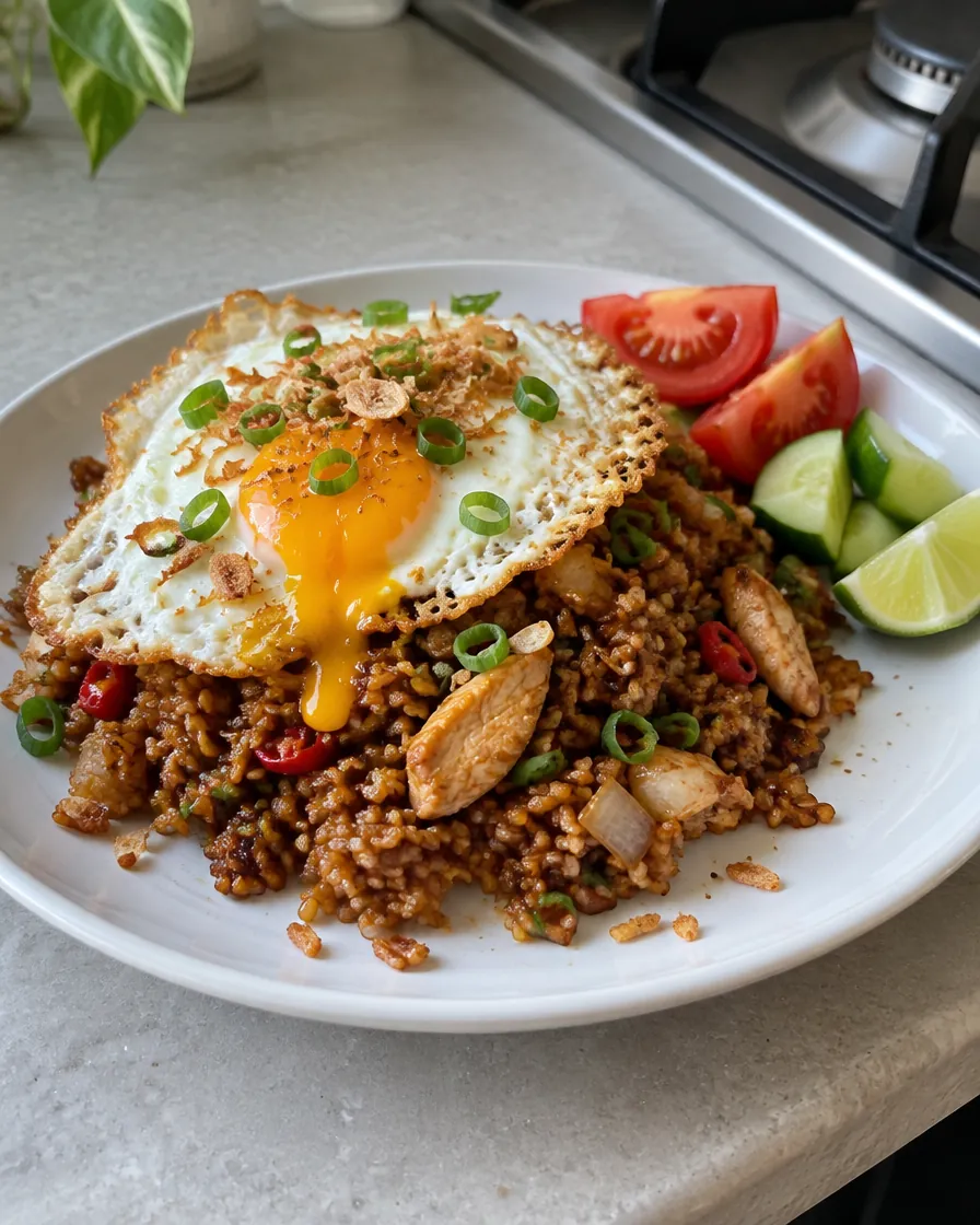 Quick Indonesian Sweet Soy Fried Rice (Nasi Goreng)