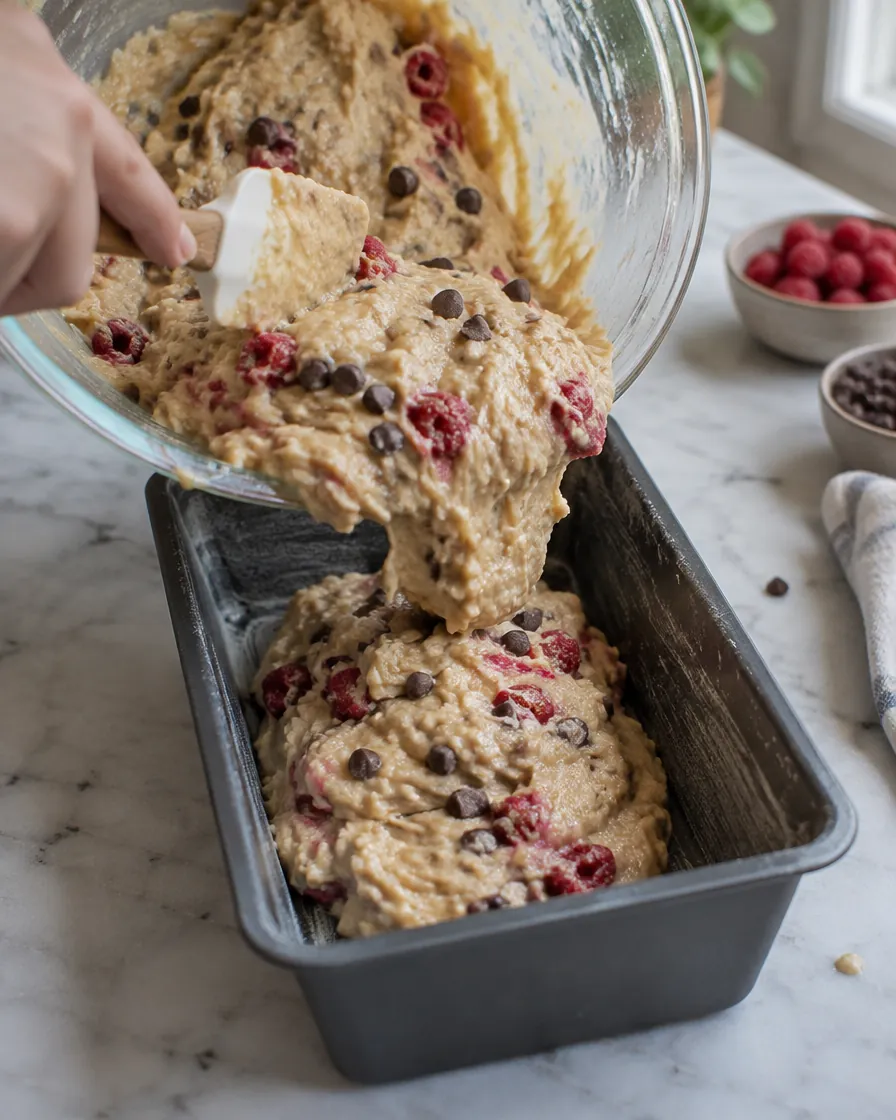 Step 5: Scrape the batter into the pan and bake for 60-75 minutes, l