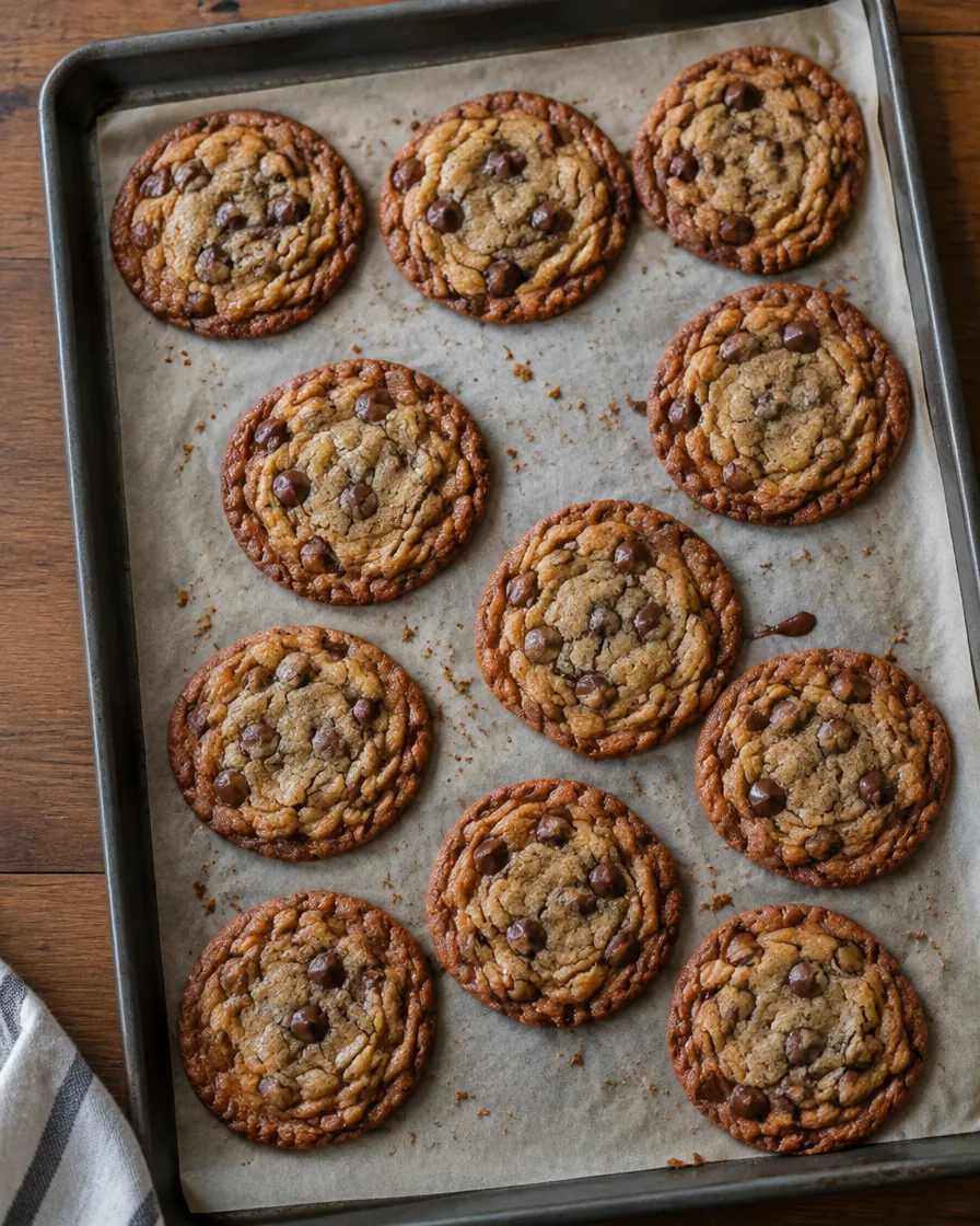 Thin and Crisp Chocolate Chip Cookies