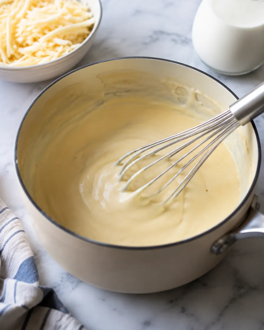 Step 4: Melt the remaining 6 Tbsp butter in a large saucepan over me