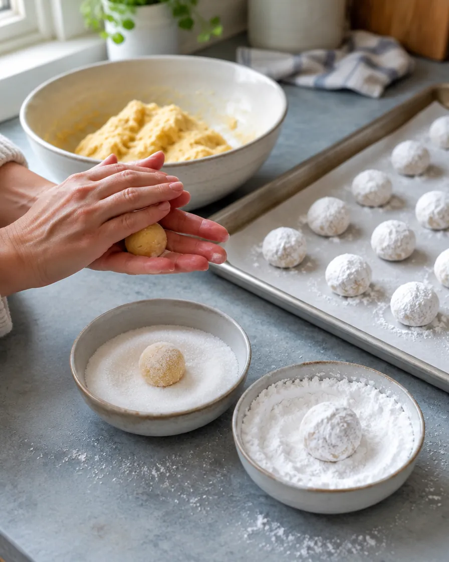 Step 6: Portion the dough into about 1-tablespoon (20 g) pieces and 